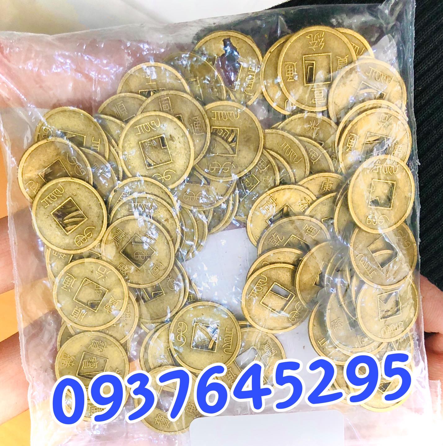 Combo 100 đồng xu phong thủy nhỏ