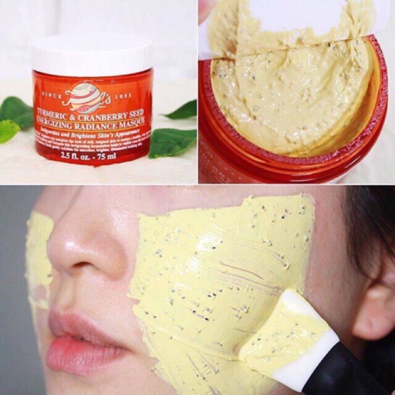 Sample gói Mặt nạ Nghệ KIEHL'S Tumeric & Cranberry Sáng Da Mờ Thâm