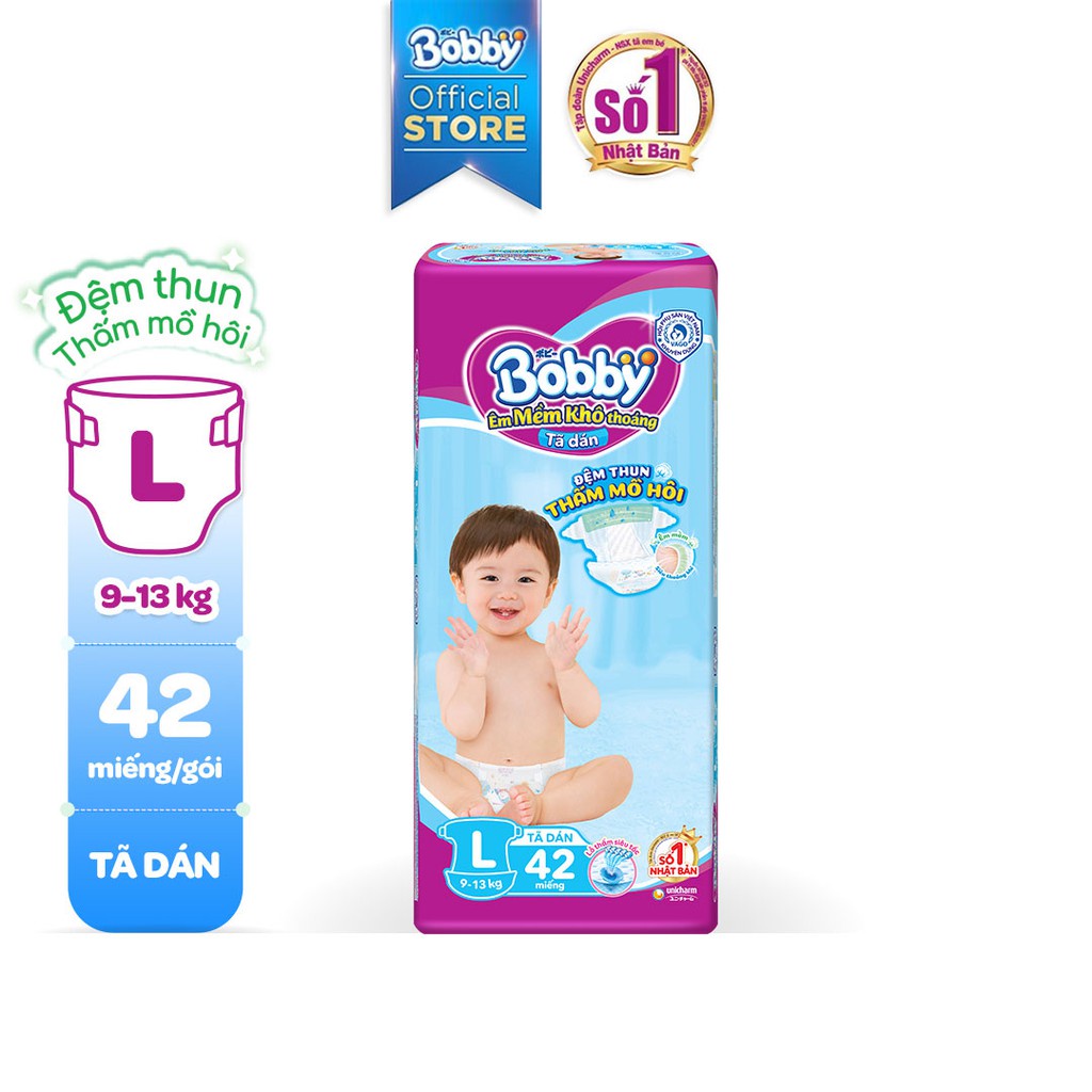 TÃ DÁN BOBBY MẪU MỚI S54/M46/L40 CHÍNH HÃNG
