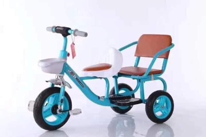 XE ĐẠP XÍCH LÔ 2 GHẾ CHO BÉ CỰC ĐẸP