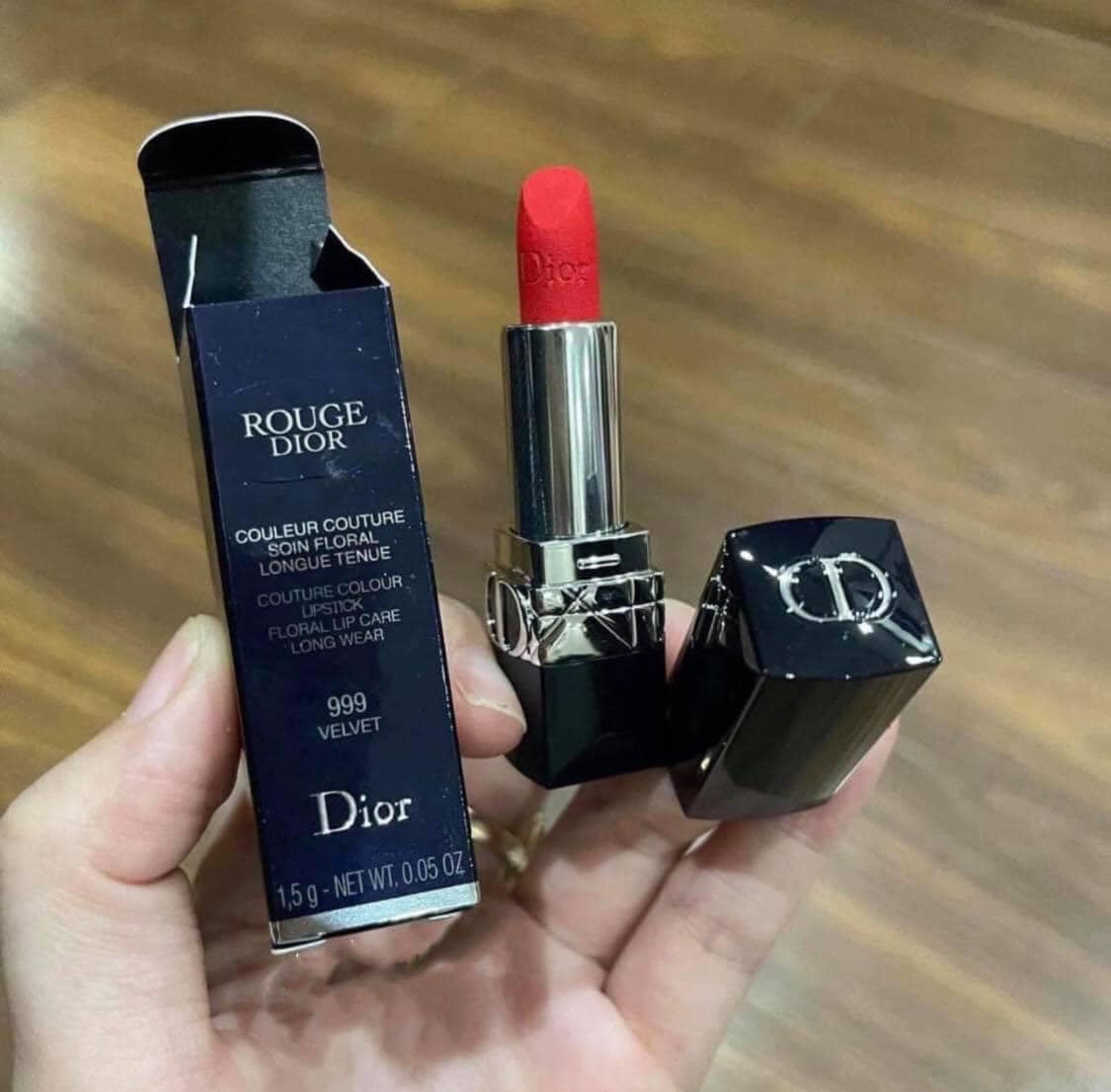 [Mini Full Box] Son Rouge 999 Velvet Mới 2021.