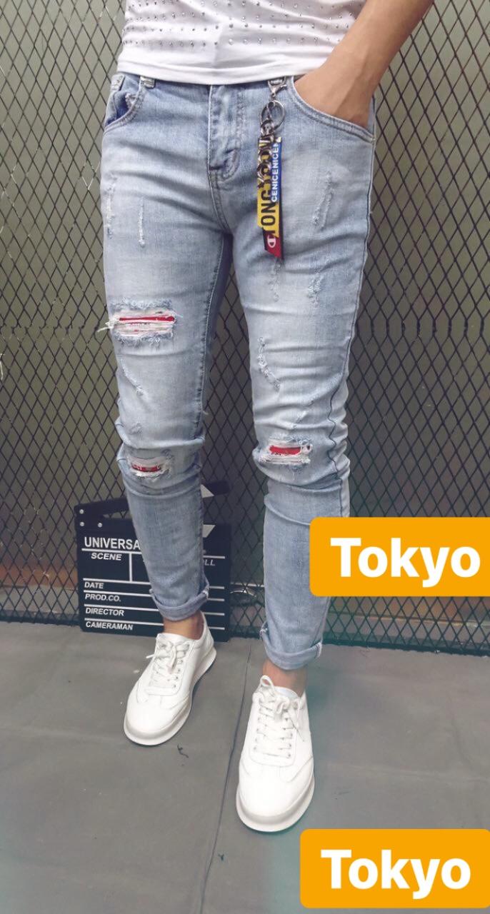 QUẦN JEAN NAM CHẤT BÒ XANH CỰC NGẦU CAO CẤP DB-2000 - TOKYO FASHION