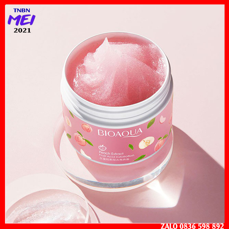 Gel Tẩy Tế Bào Chết Mặt Bioaqua Trái Đào Tươi Làm Mịn Giữ Ẩm 140g giá rẻ