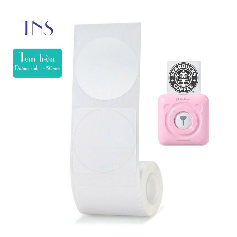 [HCM]Giấy tem nhãn tem dán cho máy in cầm tay peripage