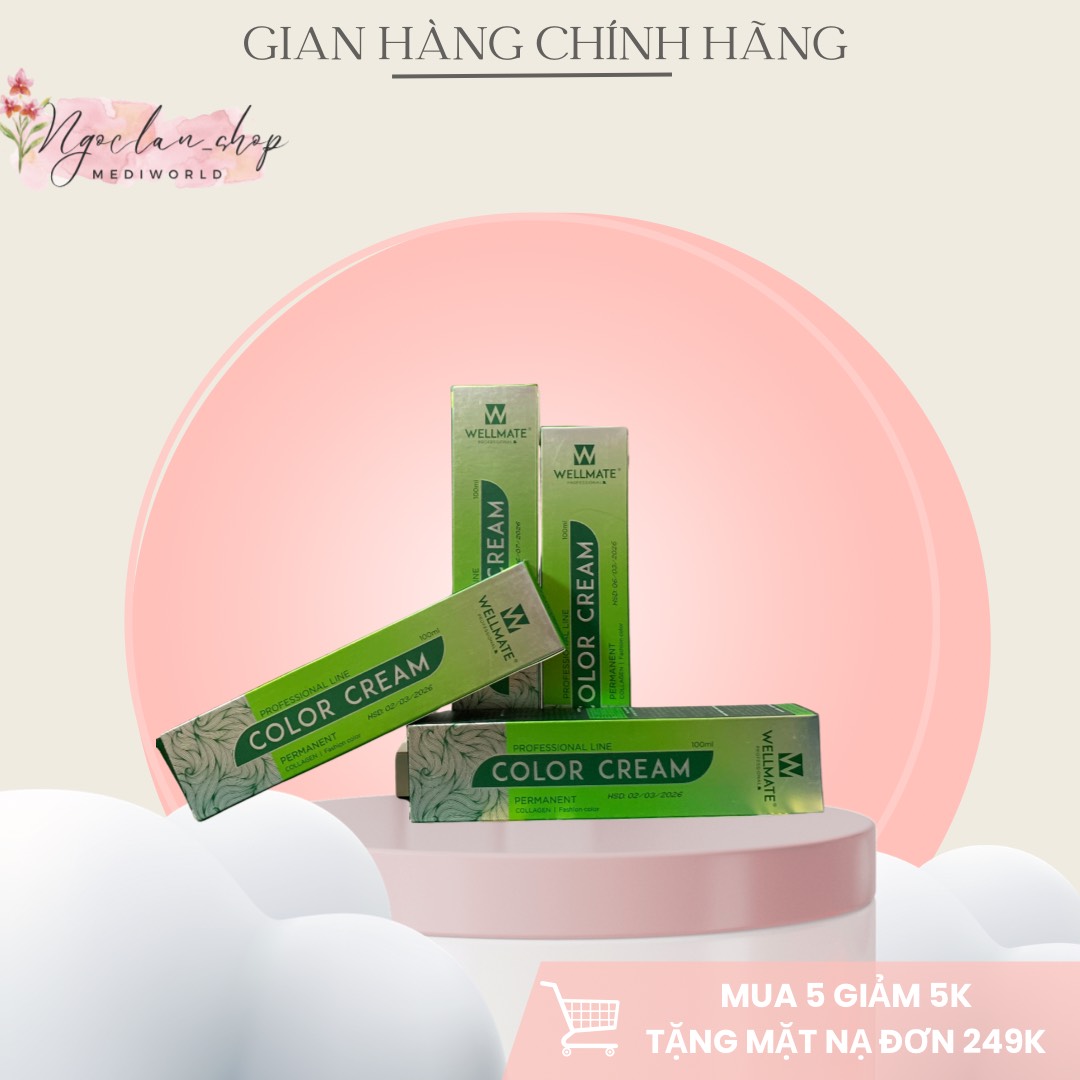 Thuốc nhuộm tóc WELLMATE thời trang 56 màu mềm mượt
