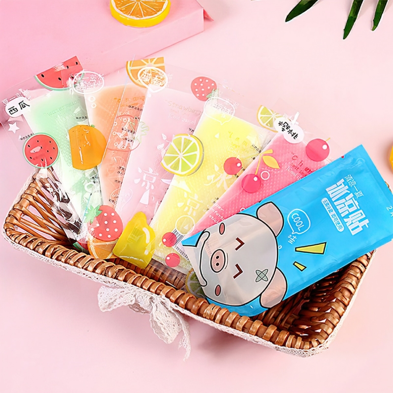 Set 2 Miếng Dán Lạnh Làm Mát Cơ Thể Chống Nóng Hạ Sốt Hương Thơm Trái Cây Mùa Hè-HAUSE
