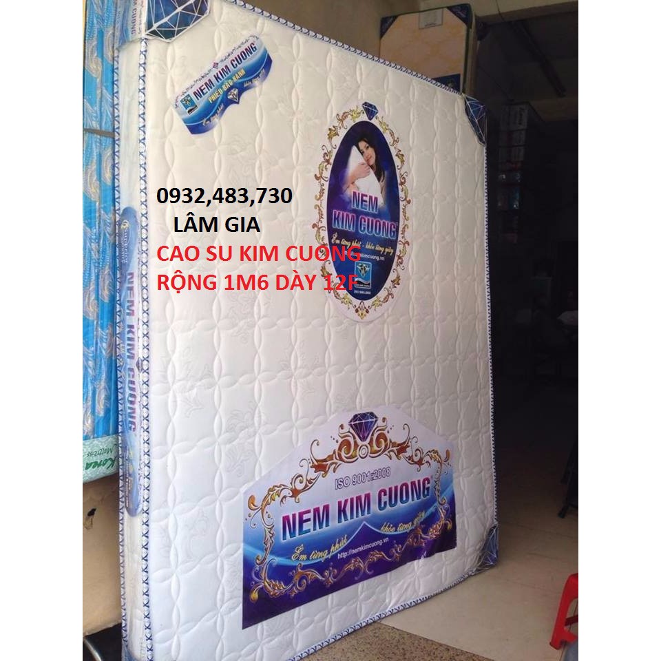 Nệm Kim Cương tổng hợp cao cấp ngang 1m6 x 12cm _Giao hàng nhanh miễn phí