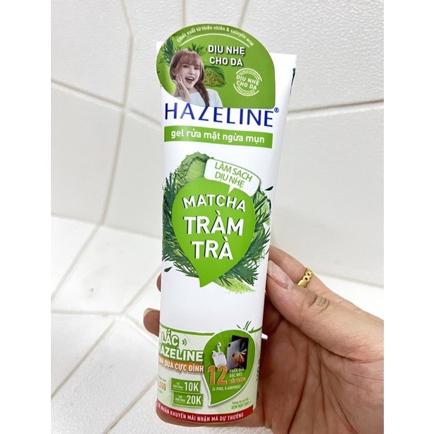 Sữa Rửa Mặt Hazeline Tuýp 50g/100g (Nghệ/Yến Mạch/Matcha)