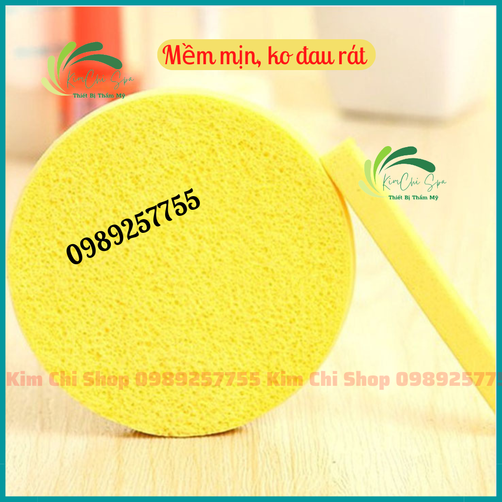 Gói 12 miếng mút rửa mặt - Bọt biển