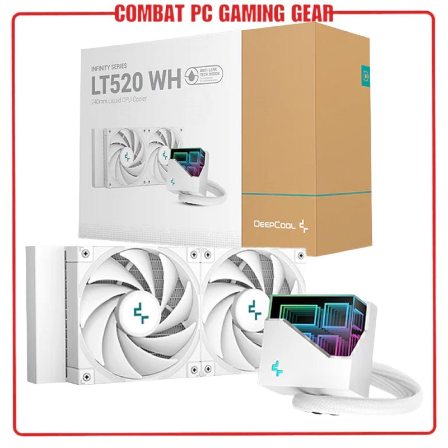 Tản Nhiệt Nước AIO DeepCool LT520 - LT720 ARGB Black/ White (Hỗ Trợ LGA1700/ AM5)