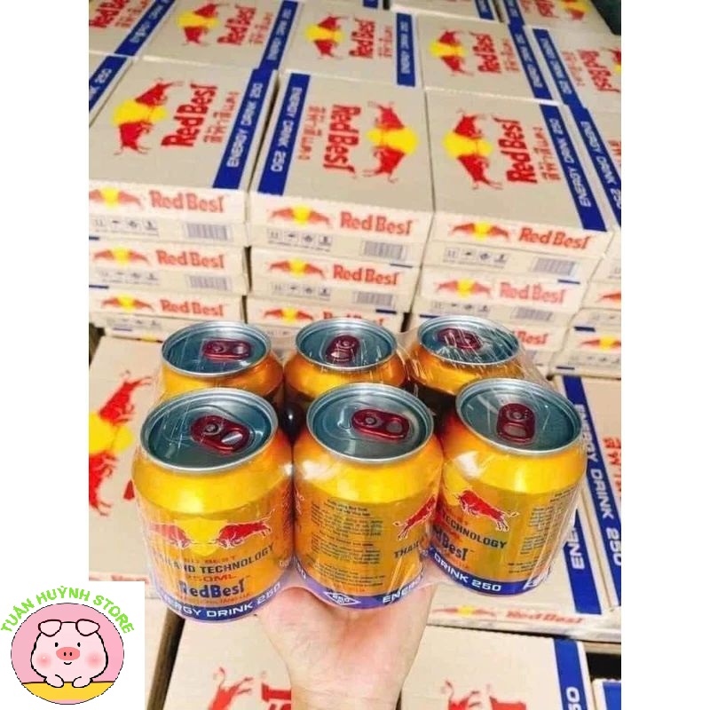 Nước tăng lực Red Best (không phải Red bull) 24 lon/ thùng