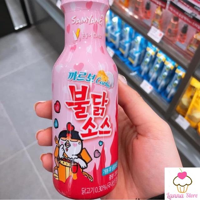 [HCM]Sốt siêu cay Samyang chai hồng vị  phô mai  200g - Hàn Quốc