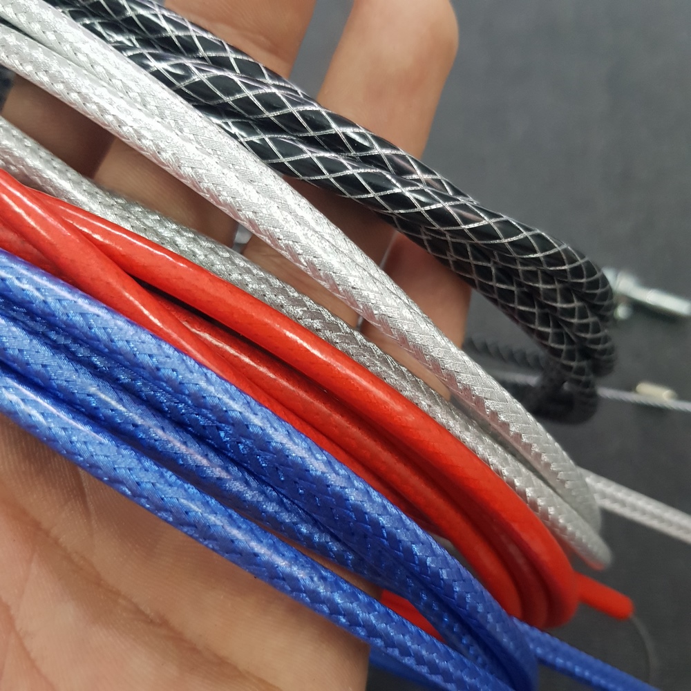 Dây ga mẫu thái lan gắn cùm tăng tốc xe máy, cùm ga domino