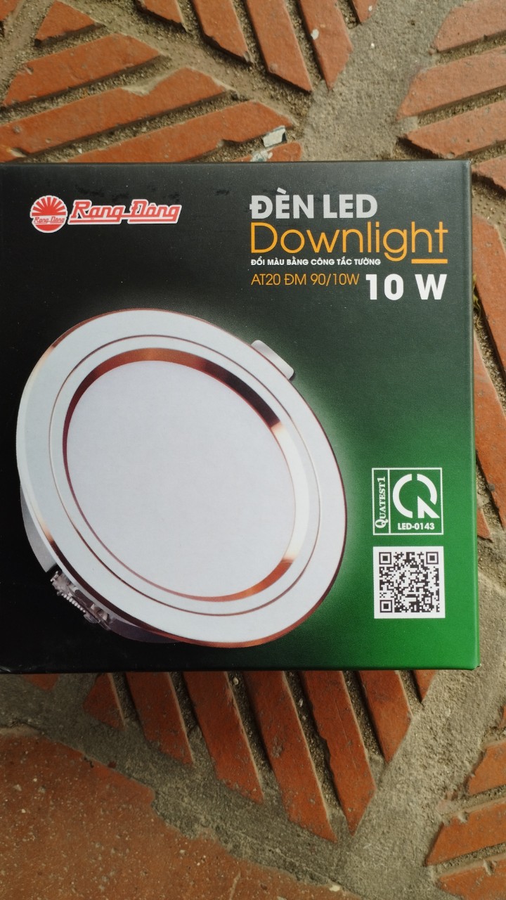 [CHÍNH HÃNG ]Đèn LED âm trần downlight đổi màu 10W Model: AT26 ĐM 90/10w