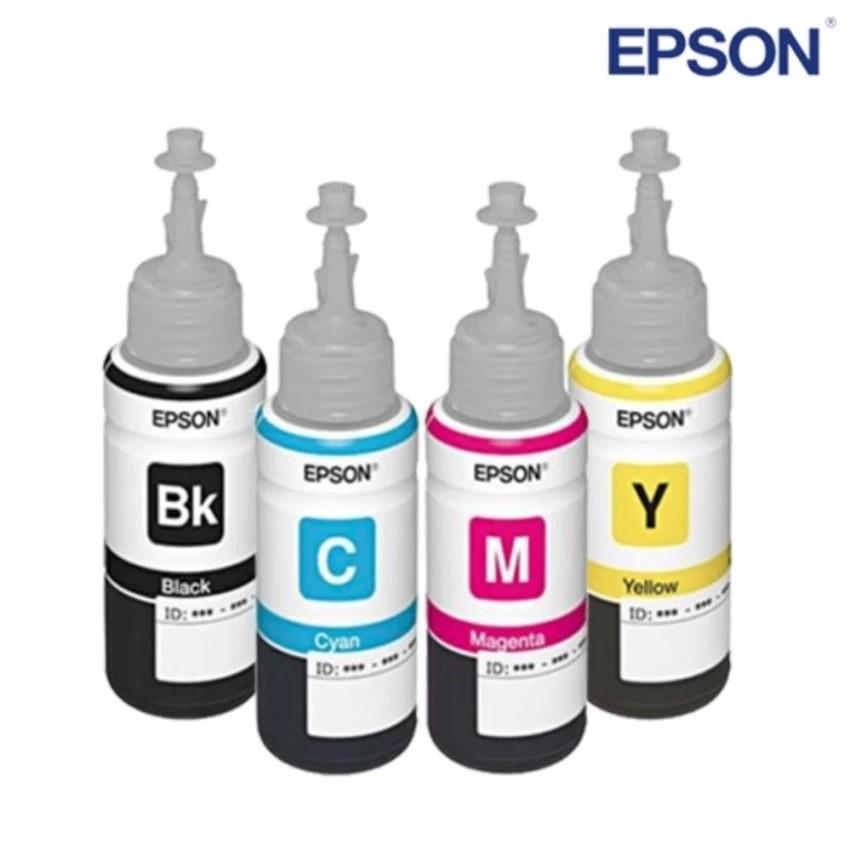 Bộ mực in phun 4 màu cho máy Epson L100, L110, L120, L200, L210, L220 - L100