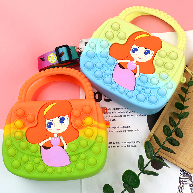 Túi Mini Hoạt Hình Công Chúa Silicone BQSHOP