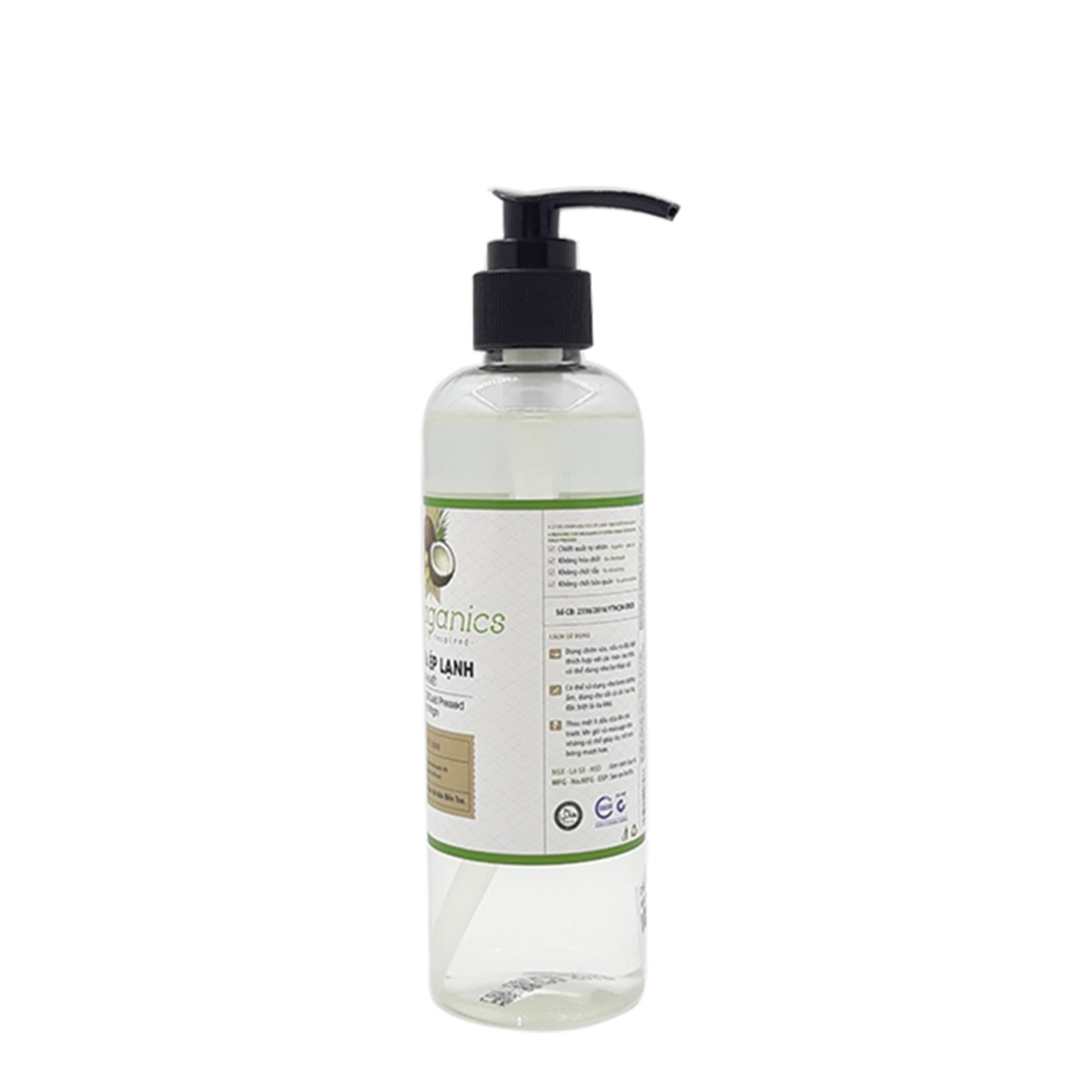 Dầu Dừa Ép Lạnh Tinh Khiết Milaganics 250ml