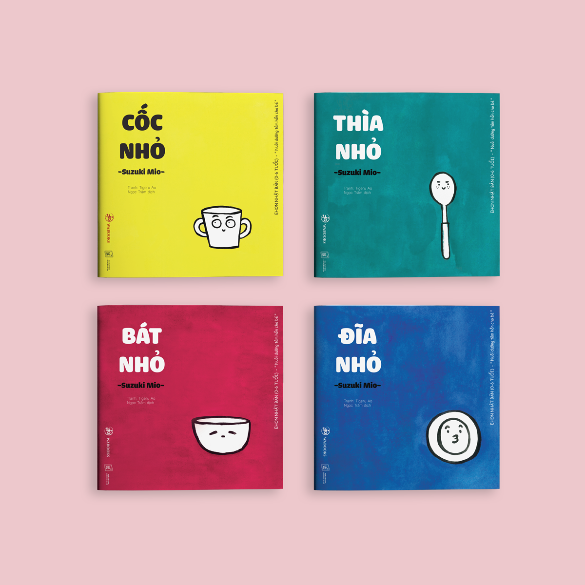 Sách Ehon - Combo 4 cuốn Đồ vật - Dành cho bé từ 0 - 4 tuổi