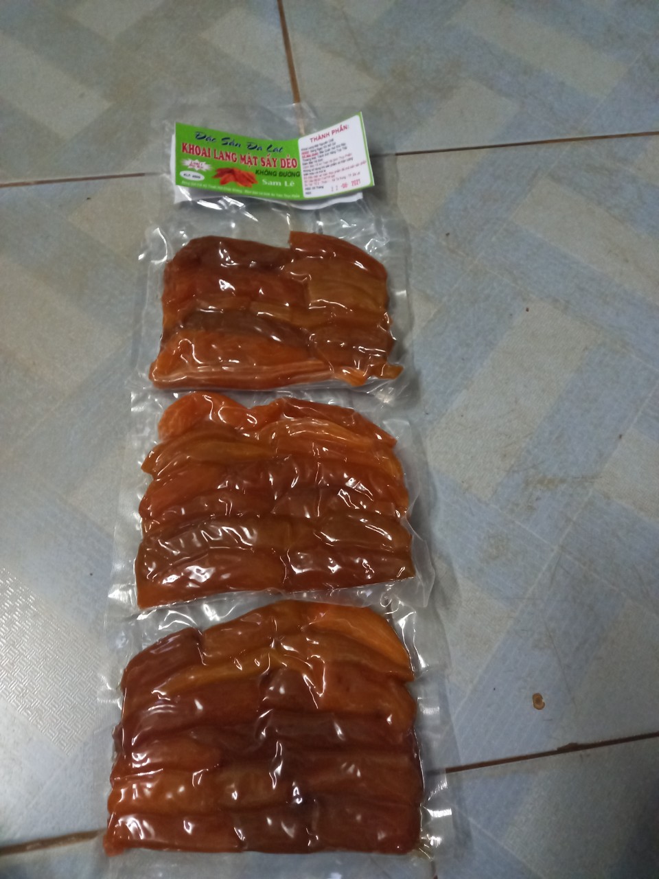 [HCM]BịCH 250G KHOAI SấY DẻO (SấY Từ Củ KHOAI MậT )- SAM LÊ SHOP