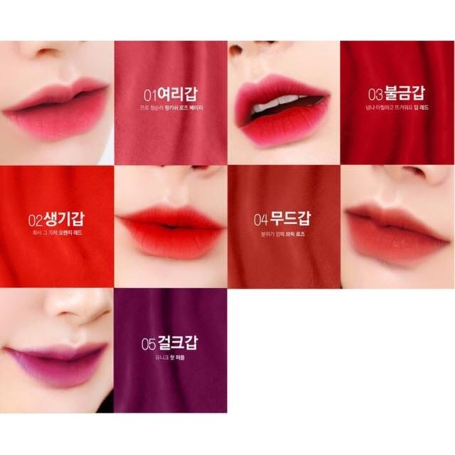 Son Kem Lì Bbia Last Velvet Lip Tint Version 1