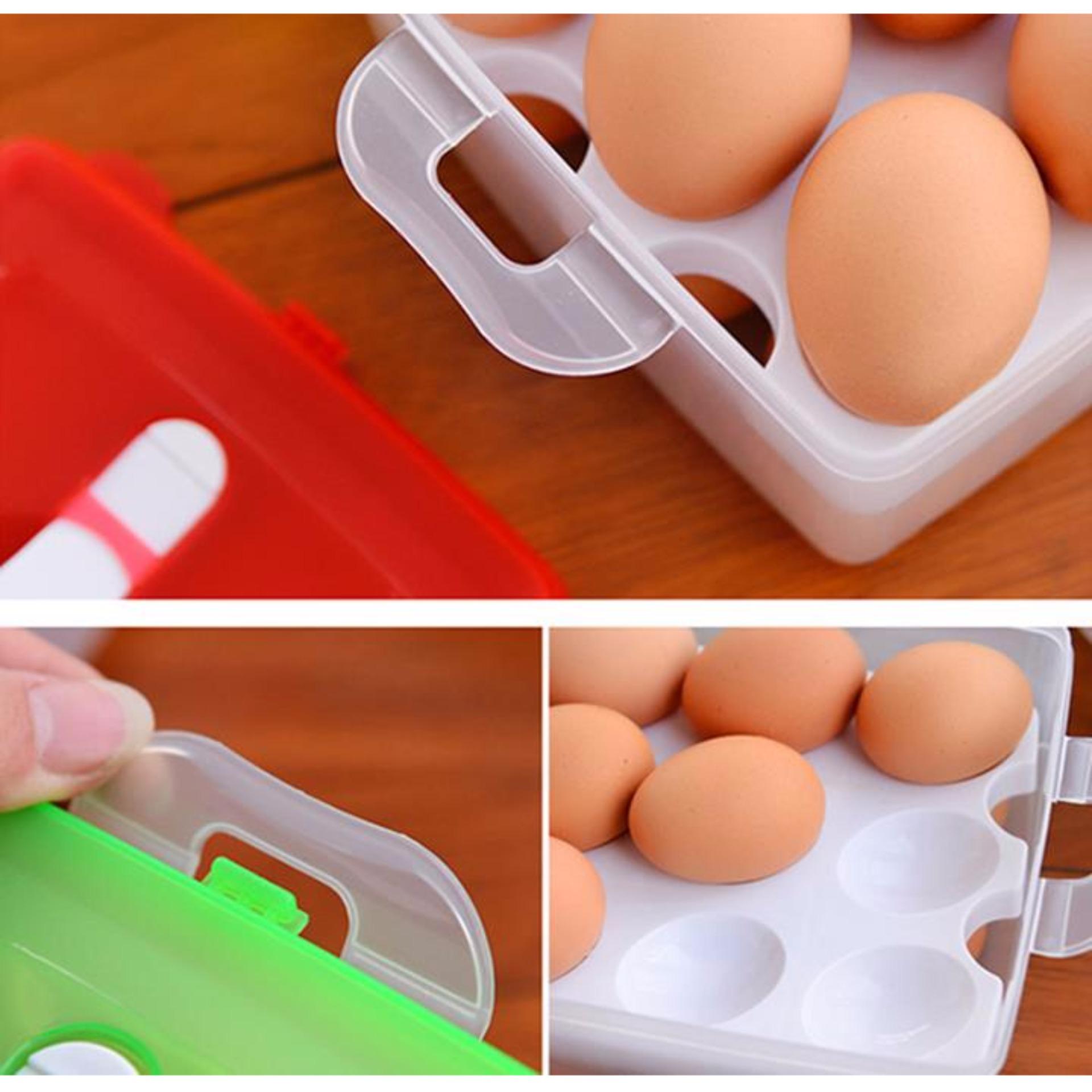 2-tier egg box 24 eggs - Egg tray with lid