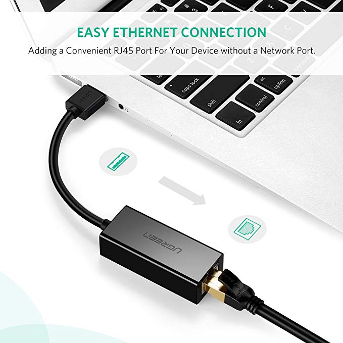 Bộ chuyển đổi USB 2.0 ra LAN Ugreen 20254 tốc độ 10/100Mbps