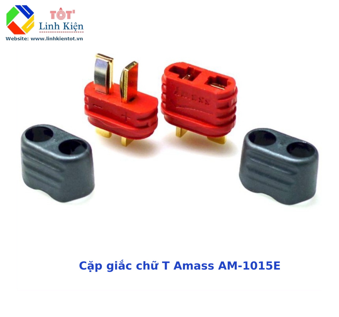 Giắc nối điện amass chữ t chính hãng am-1015e-f/m