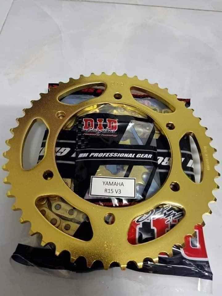 Nhông sên dĩa cho xe Yamaha r15 v3 - loại 10li và 12li Phốt Caosu Đệm