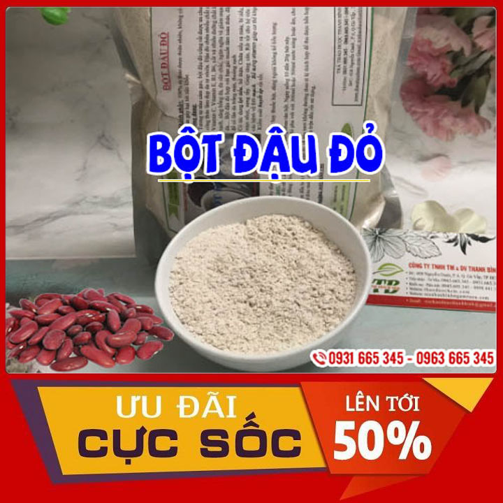 Bột đậu đỏ tắm trắng dưỡng da 100g - đông y thanh bình