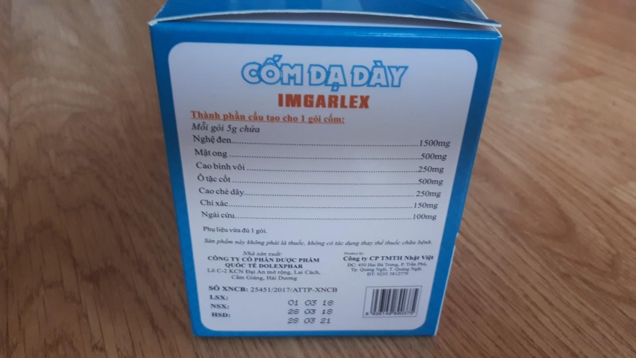 [HCM]CỐM DẠ DÀY - IMGARLEX - TĂNG CƯỜNG CHỨC NĂNG TIÊU HÓA