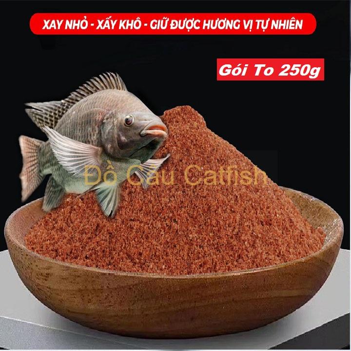 Gói bột tôm nam cực câu cá rô phi,diếc, gói bột tôm đỏ 250gr