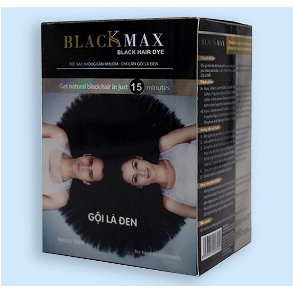 Dầu gội làm đen tóc black max - gội là đen