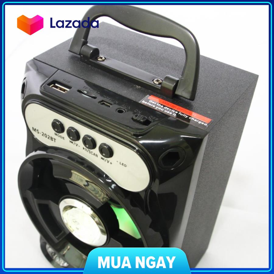 Loa gỗ bluetooth xách tay ms-202bt