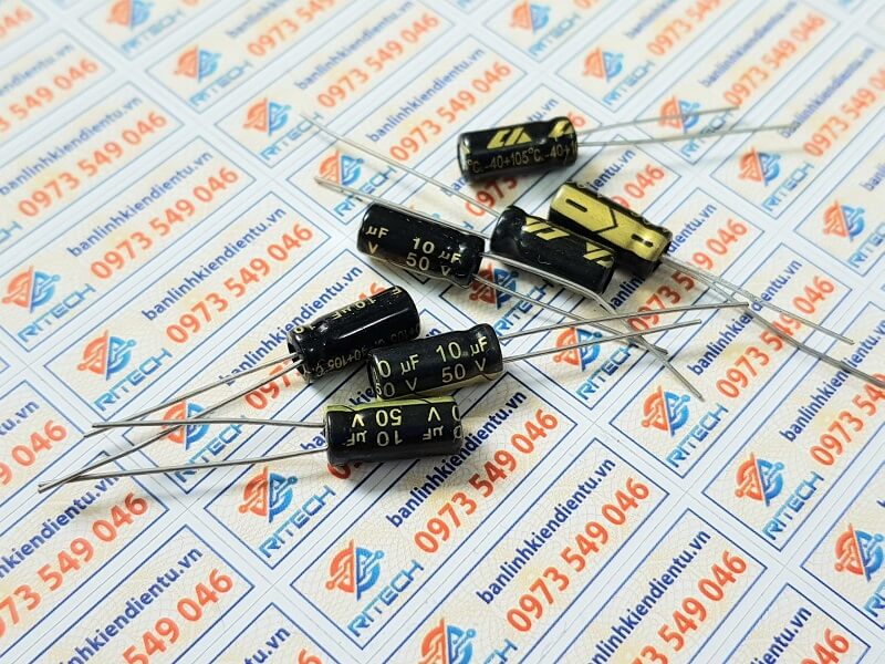 Tụ hóa 10uf 50v kích thước 5x11mm