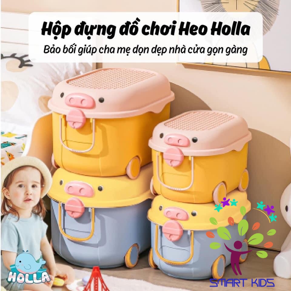 Hộp đựng đồ chơi hình heo Holla