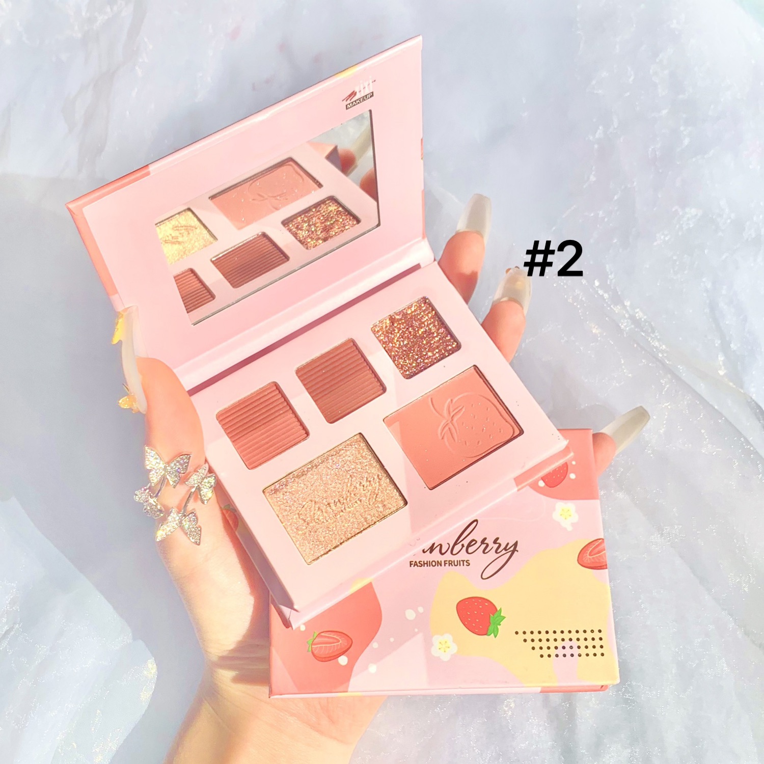 Bảng 3in1 phấn mắt má bắt sáng XIXI D344