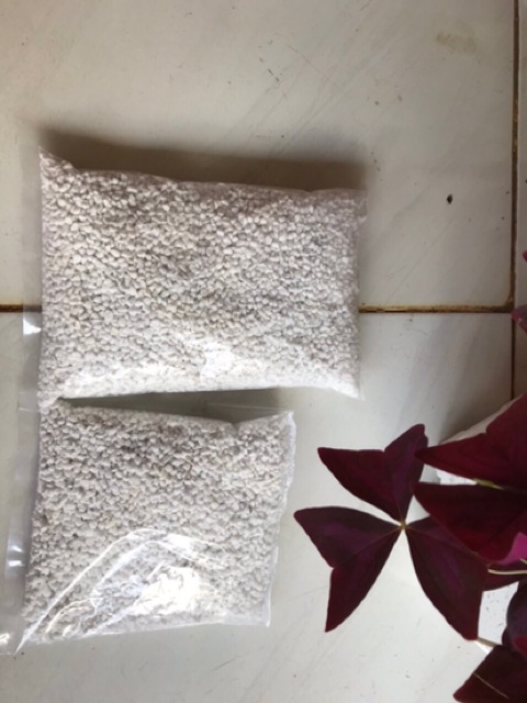 Đá perlite - đá trân châu trang trí, trồng cây gói 100GR