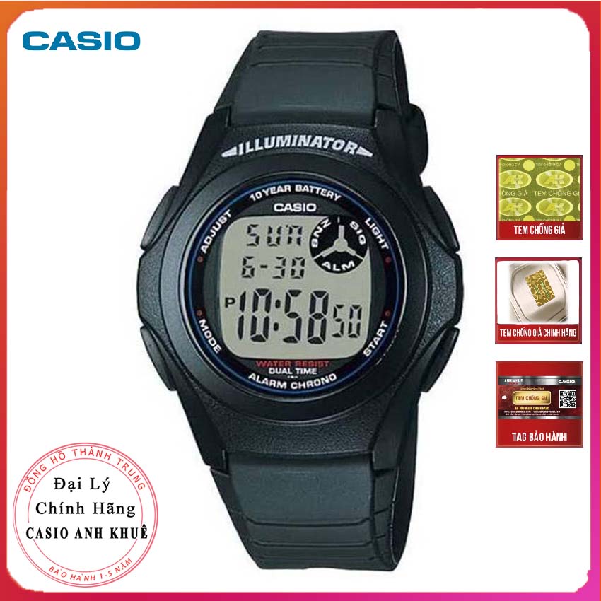 Đồng hồ nam casio f-200w-1adf dây nhựa