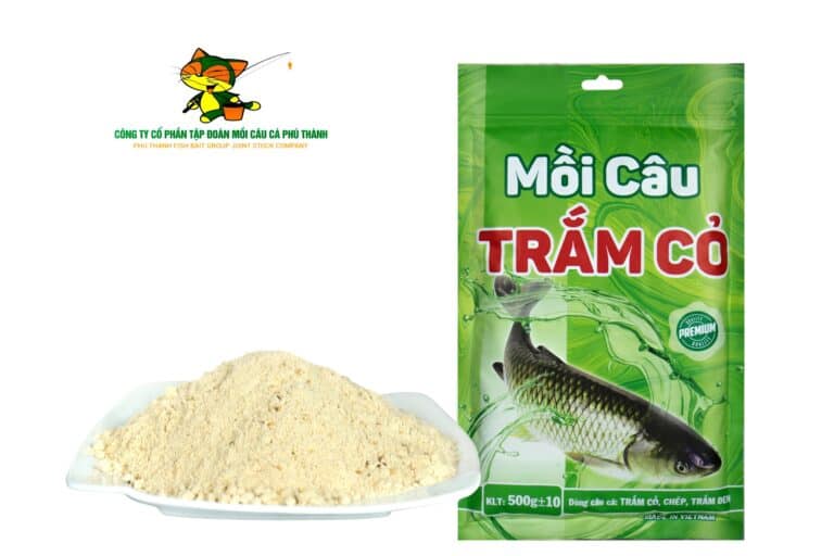 Bộ mồi câu trắm cỏ, thính trắm cỏ, sữa câu cá trắm cỏ, trôi, chép hãng Phú Thành Đồ câu cá Anh Thắng