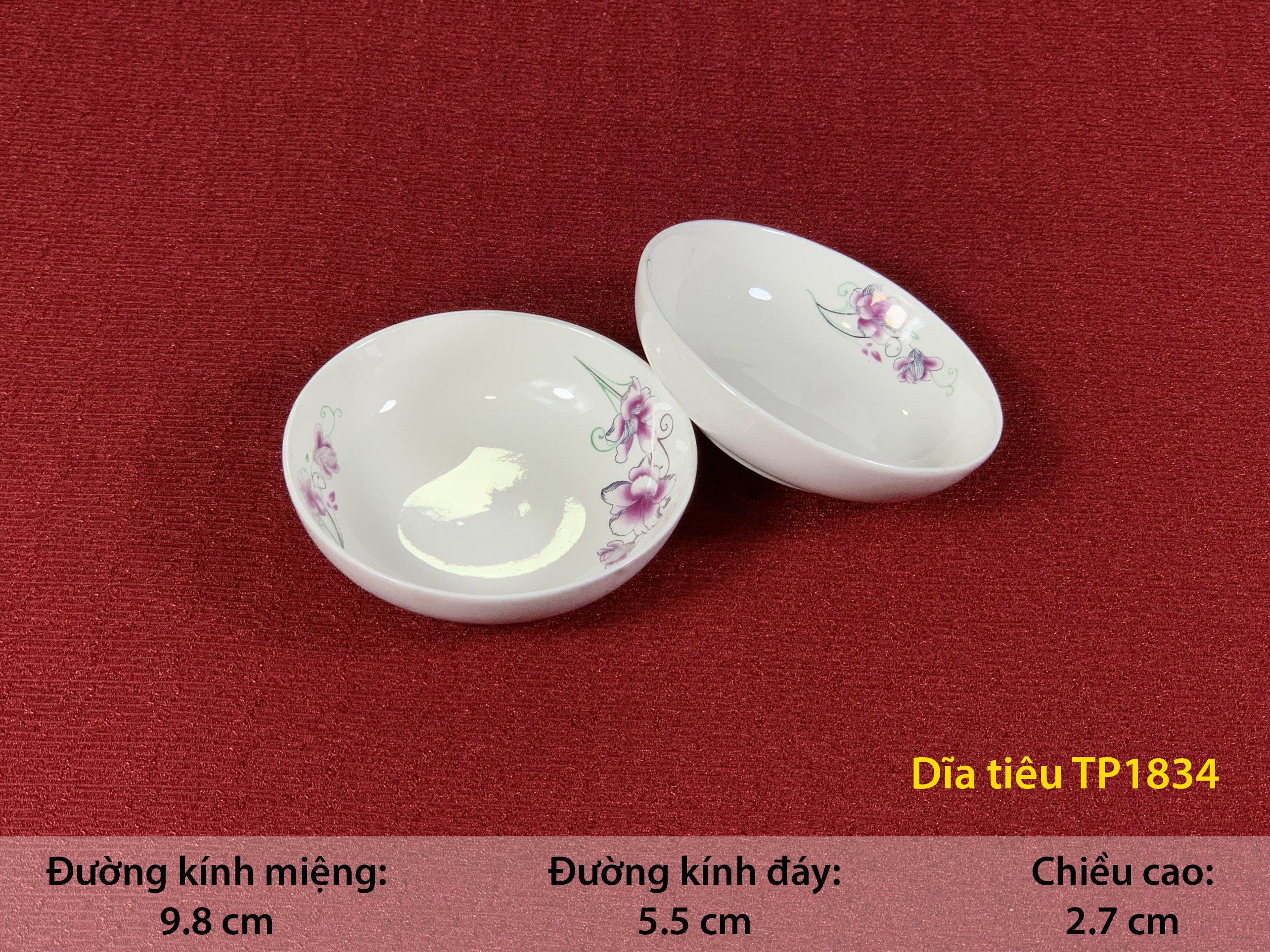 ĐĨA TIÊU TP 1834 SỨ BÁT BẢO CAO CẤP, sINCE_1977
