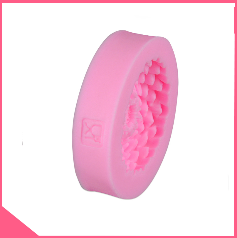 Khuôn silicon 4d làm rau câu hoa thược dược