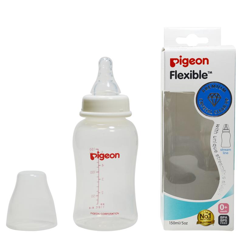 Bình sữa Pigeon Streamline 150ml (Trắng) - binh sua pigeon streamline