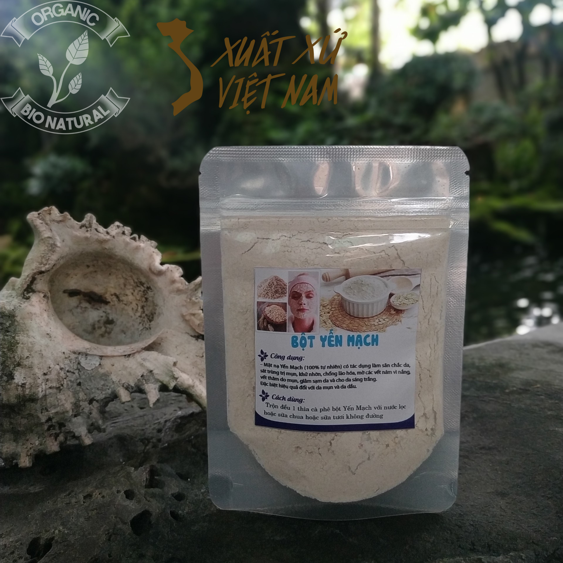 [HCM][BIONATURALVN] Bột đắp mặt nạ Yến Mạch HANDMADE 50gr