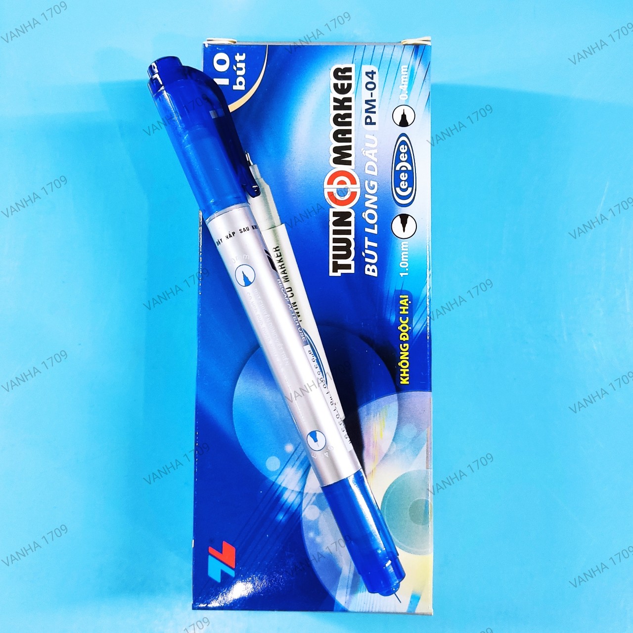 THIÊN LONG - PM04 Bút Lông Dầu, Bút Không Phai TWIN CD MAKER.