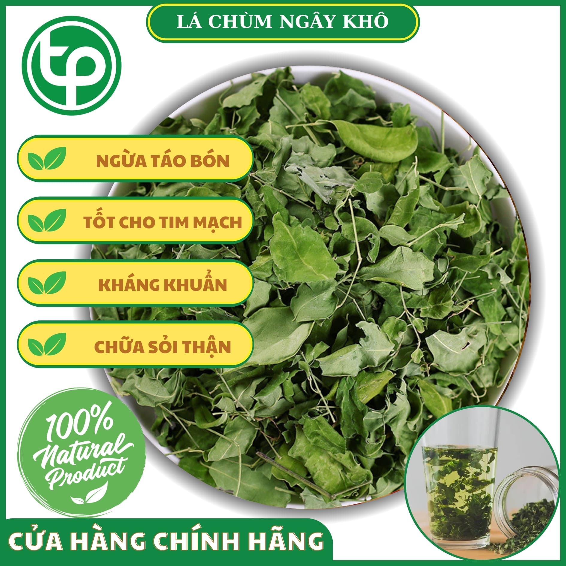 [HOT] Lá chùm ngây sấy khô 500g - Thảo Dược Tấn Phát