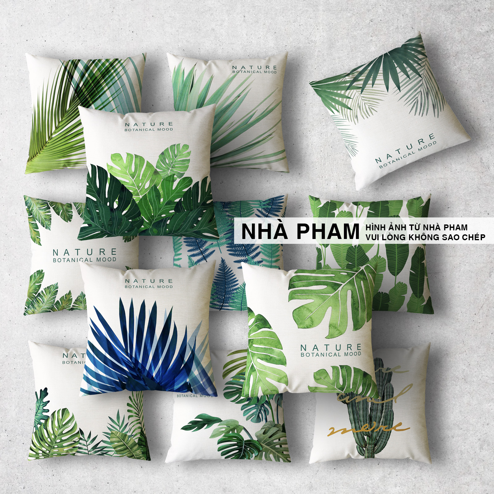 Gối Sofa Gối Trang Trí BOTANICAL (NO21- 40) (45x45cm)