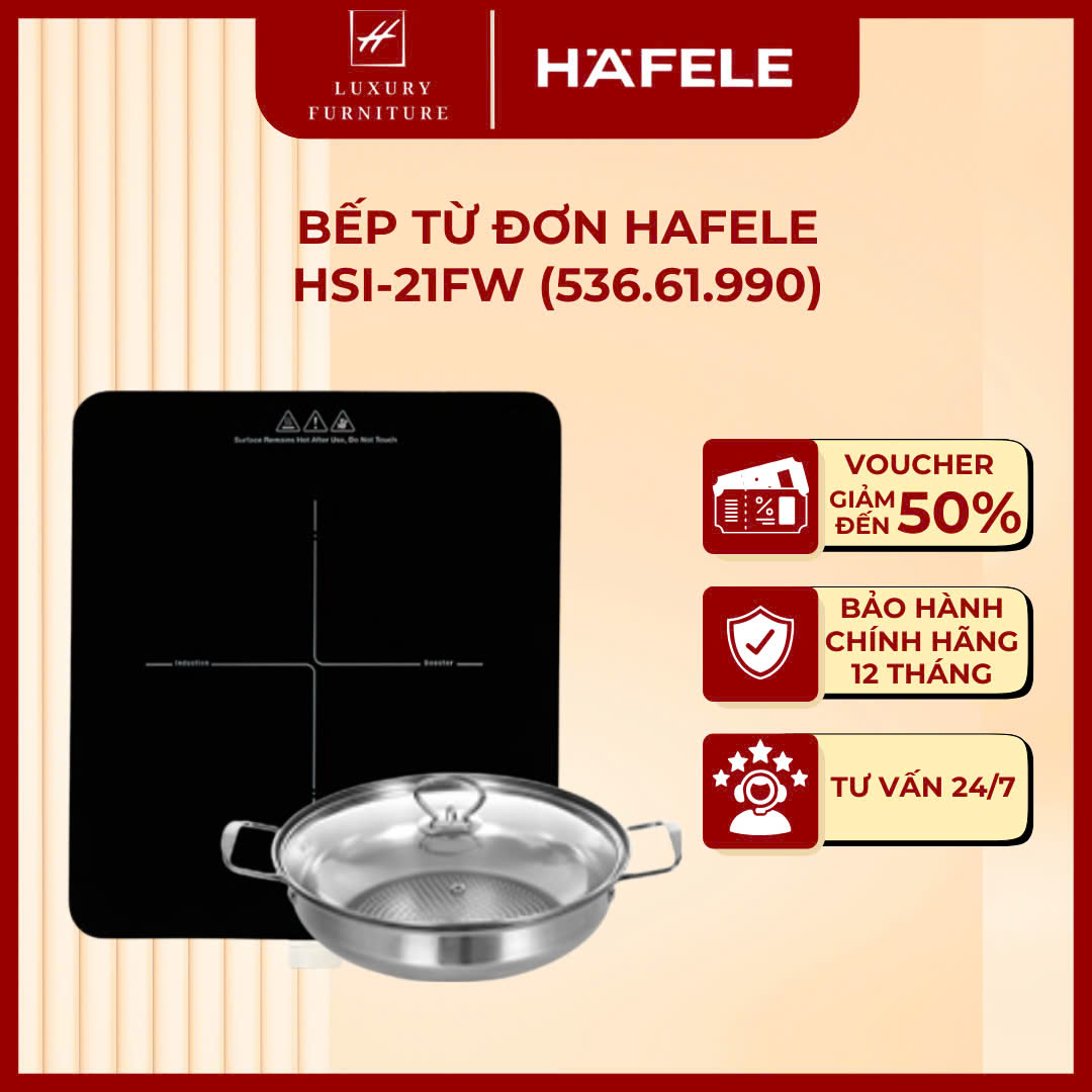[Free Hot Pot] Hafele Hsi-21Fw Single Induction Cooker - 536.61.990