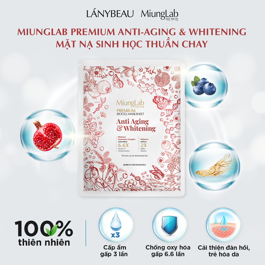 [Chính Hãng] Mặt nạ Dừa trắng da, trẻ hóa Biocel Mask MiungLab (8 miếng/Hộp)