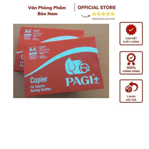 Giấy in pagi 70+ a4 chất lượng cao - pagi đỏ định lượng 73