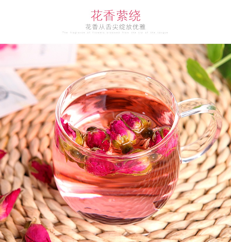 French Rose Tea Zip Bag 100g
